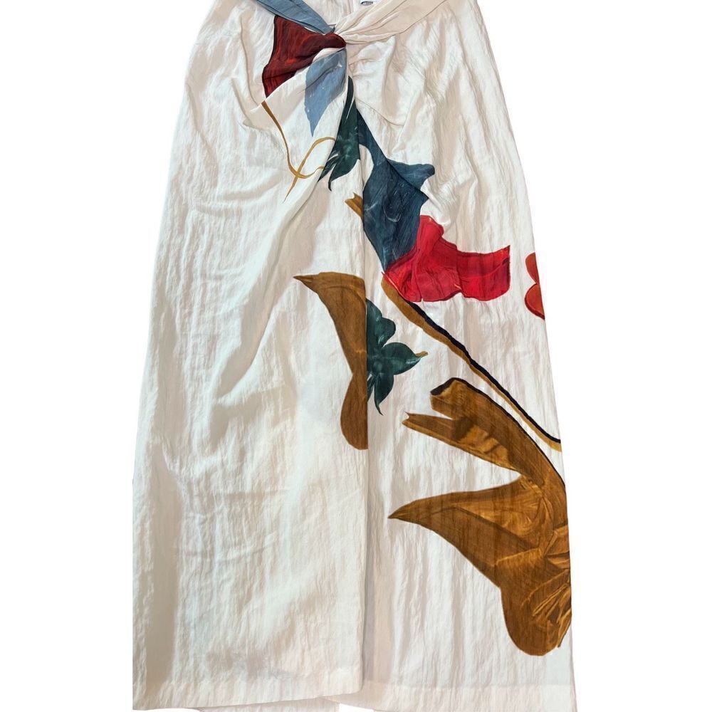 Vince Abstract Painted Draped Knot Skirt NWT Size XS - Picture 5 of 10